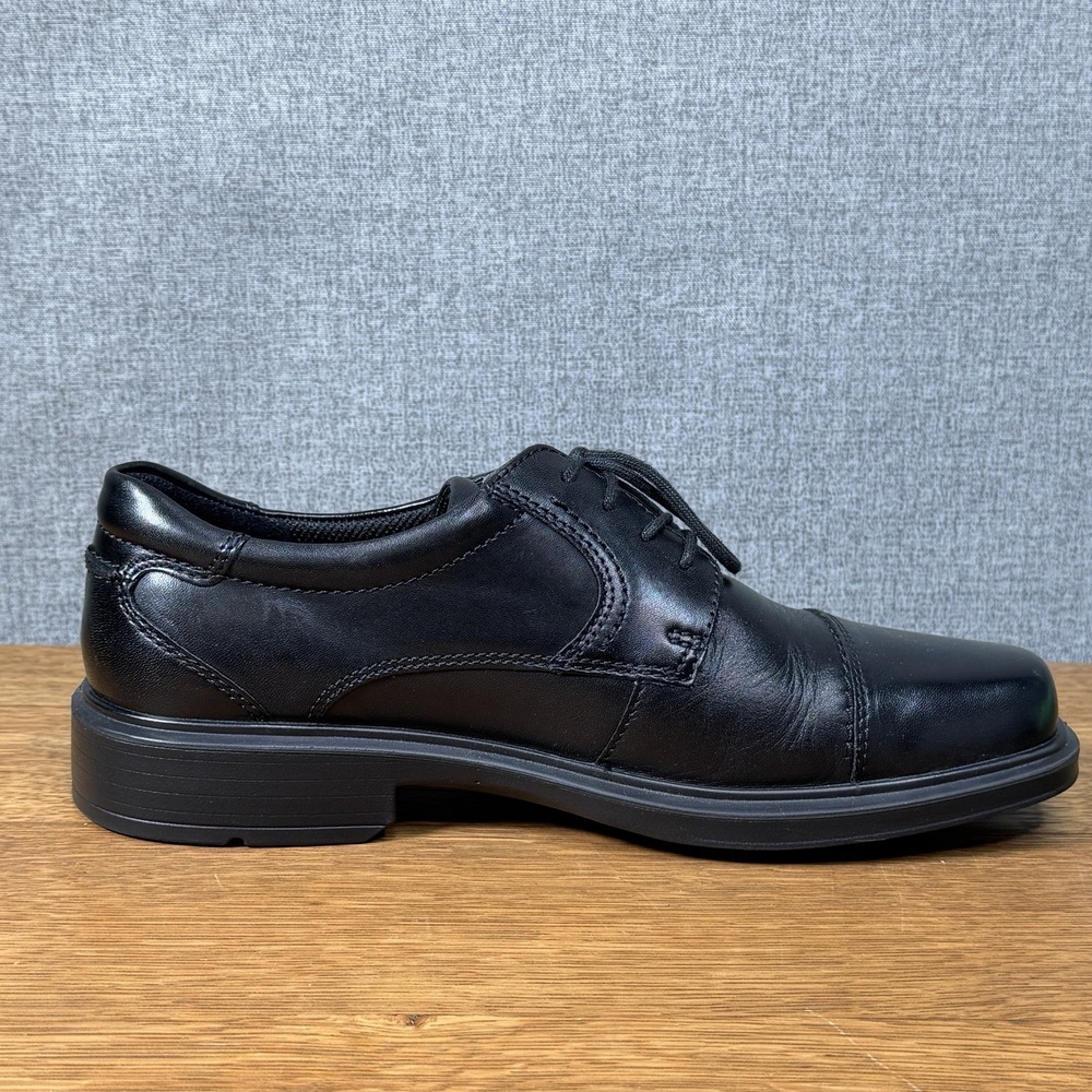 ECCO Helsinki Black Leather Oxford Dress Shoes Size 40 EU 6-6.5 US Excellent - Picture 7 of 11
